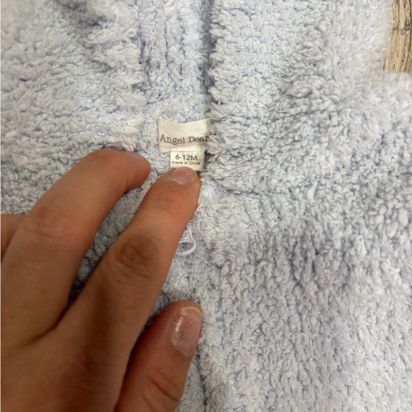 Angel Dear Cozy Blue Hooded Jacket Size 6-12 months - Picture 3 of 7